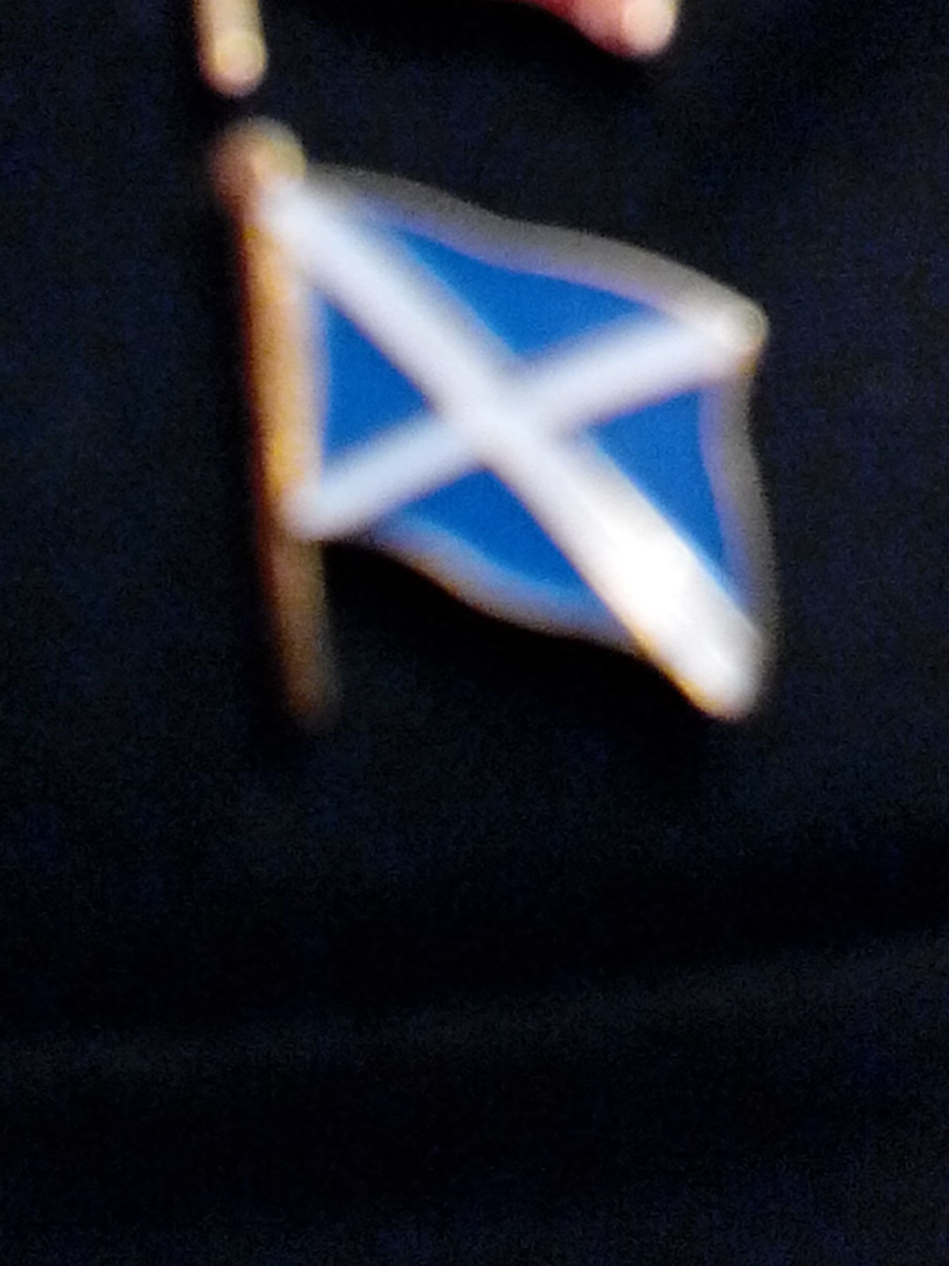 Blue, White Flag pin  (Moms pins) ornament collectible - Main Image 1