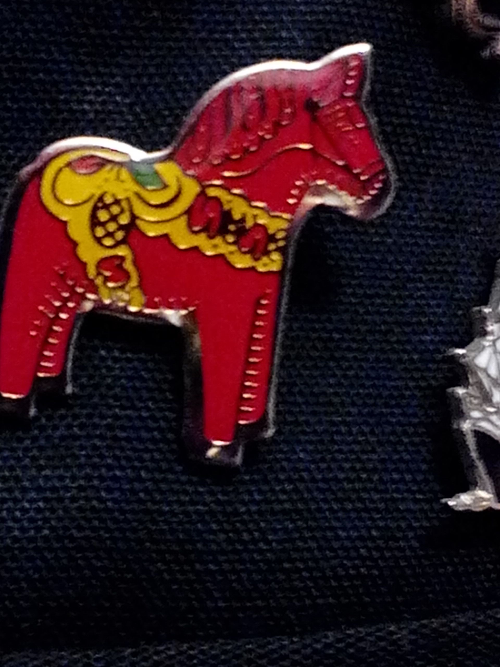 Red Horse pin  (Moms pins) ornament collectible - Main Image 1