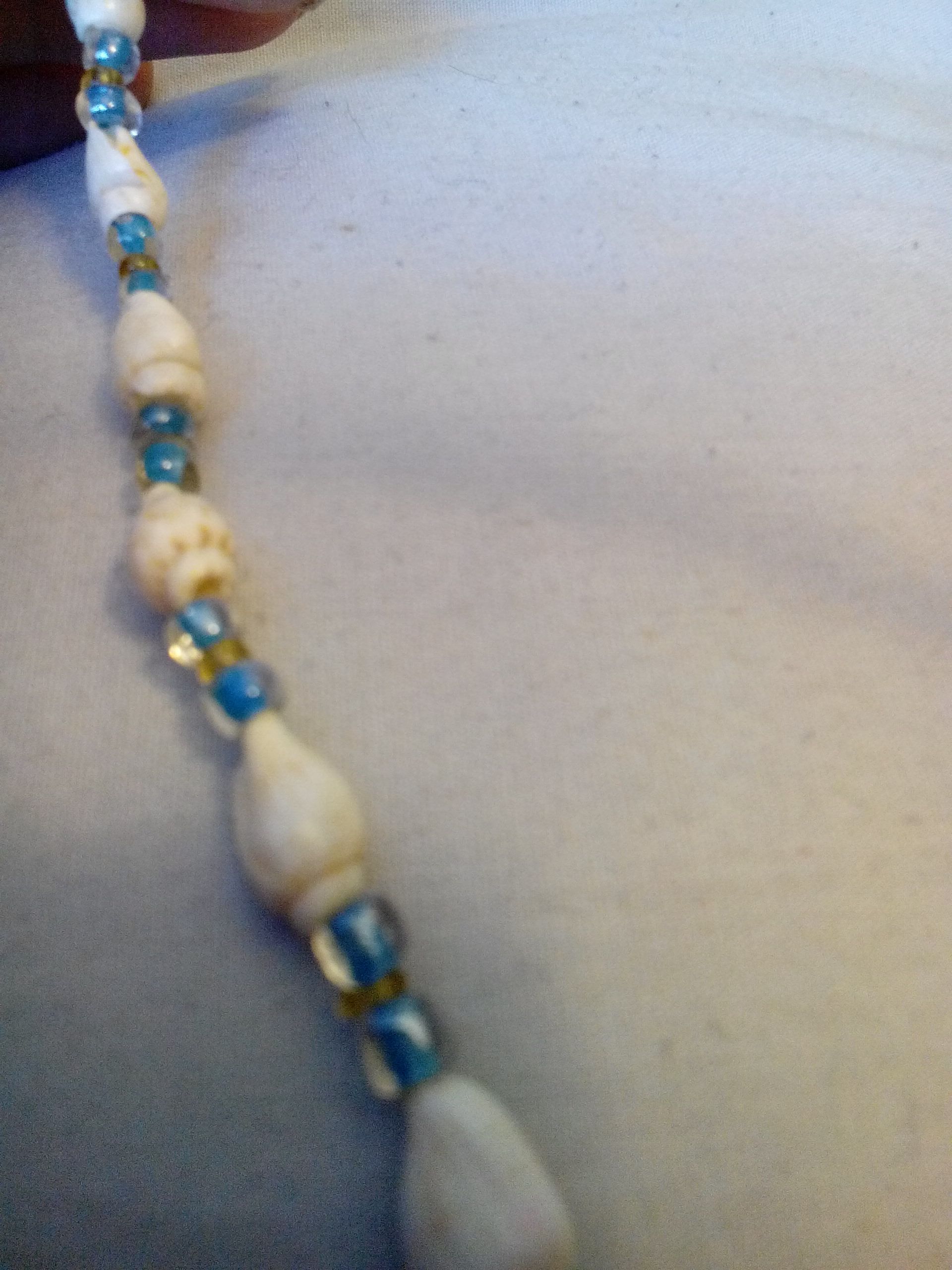 Bead and Pucu shell Bracelet  (Yve’s Hawaiian Jewelry Bracelet) ornament collectible - Main Image 1