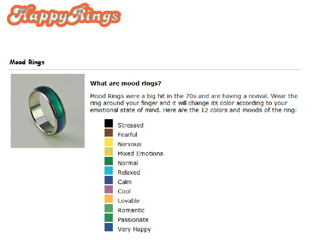 Mood Ring  (Yve’s Jewelry Rings) ornament collectible - Main Image 2