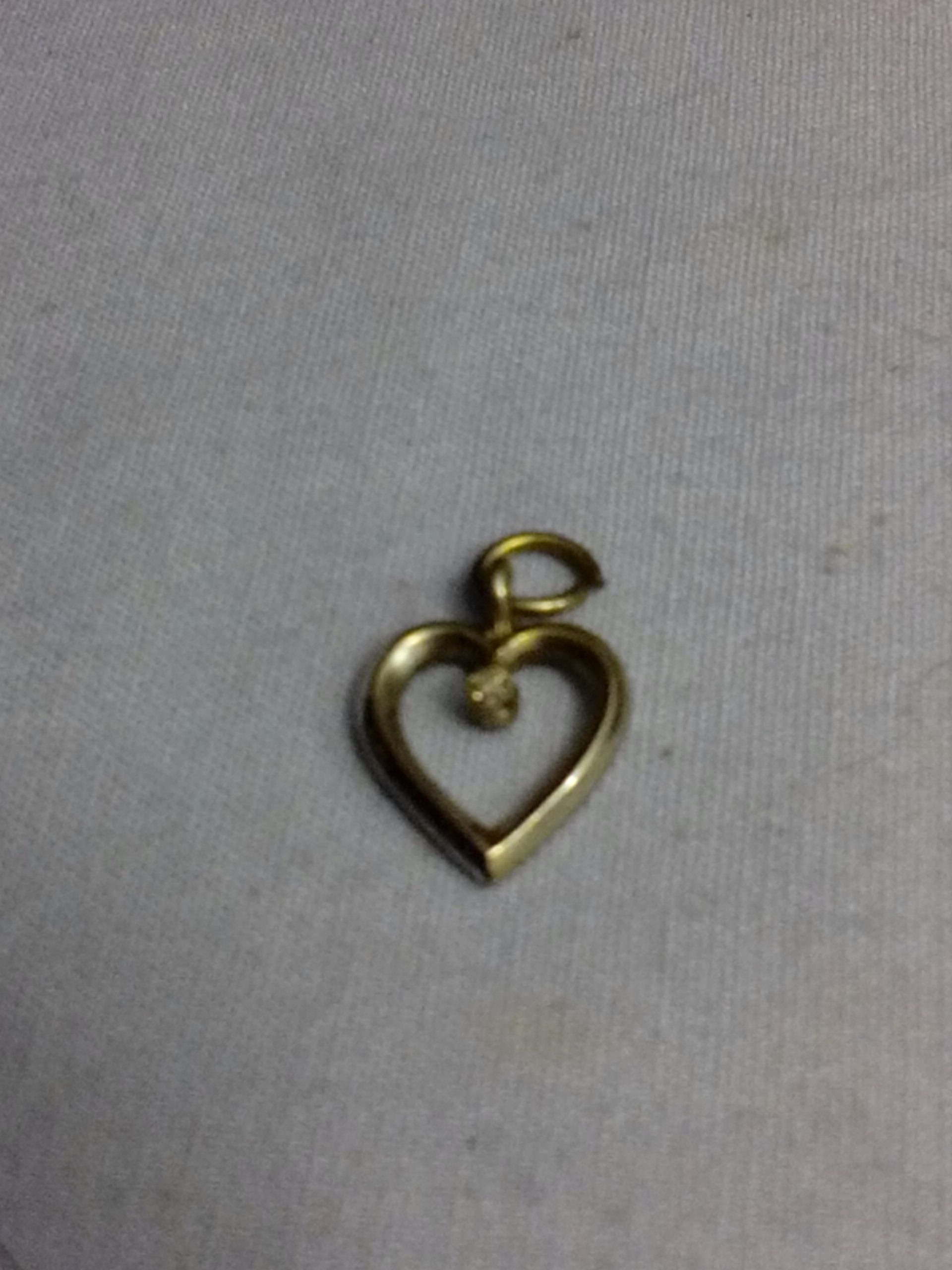 Open Heart Diamond Pendant (Yve’s Jewelry Pendant) ornament collectible - Main Image 1