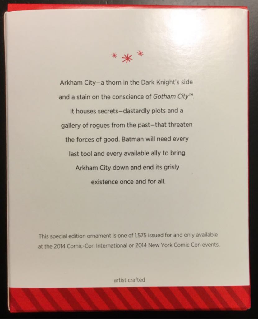 Arkham’s Avenger - Batman Arkham City (Comic Book Characters) ornament collectible - Main Image 2