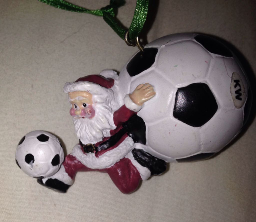 Soccor Santa   ornament collectible - Main Image 1