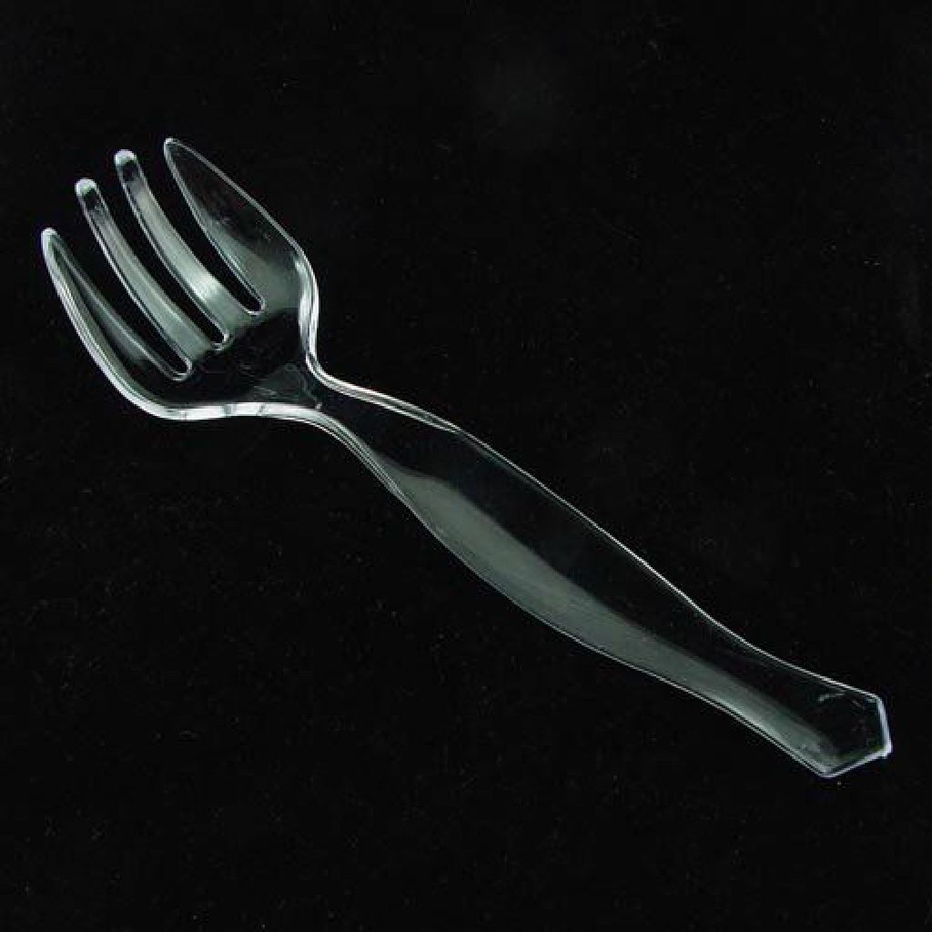 Clear Serving Forks (3)  (Disposable Utensils) ornament collectible - Main Image 1