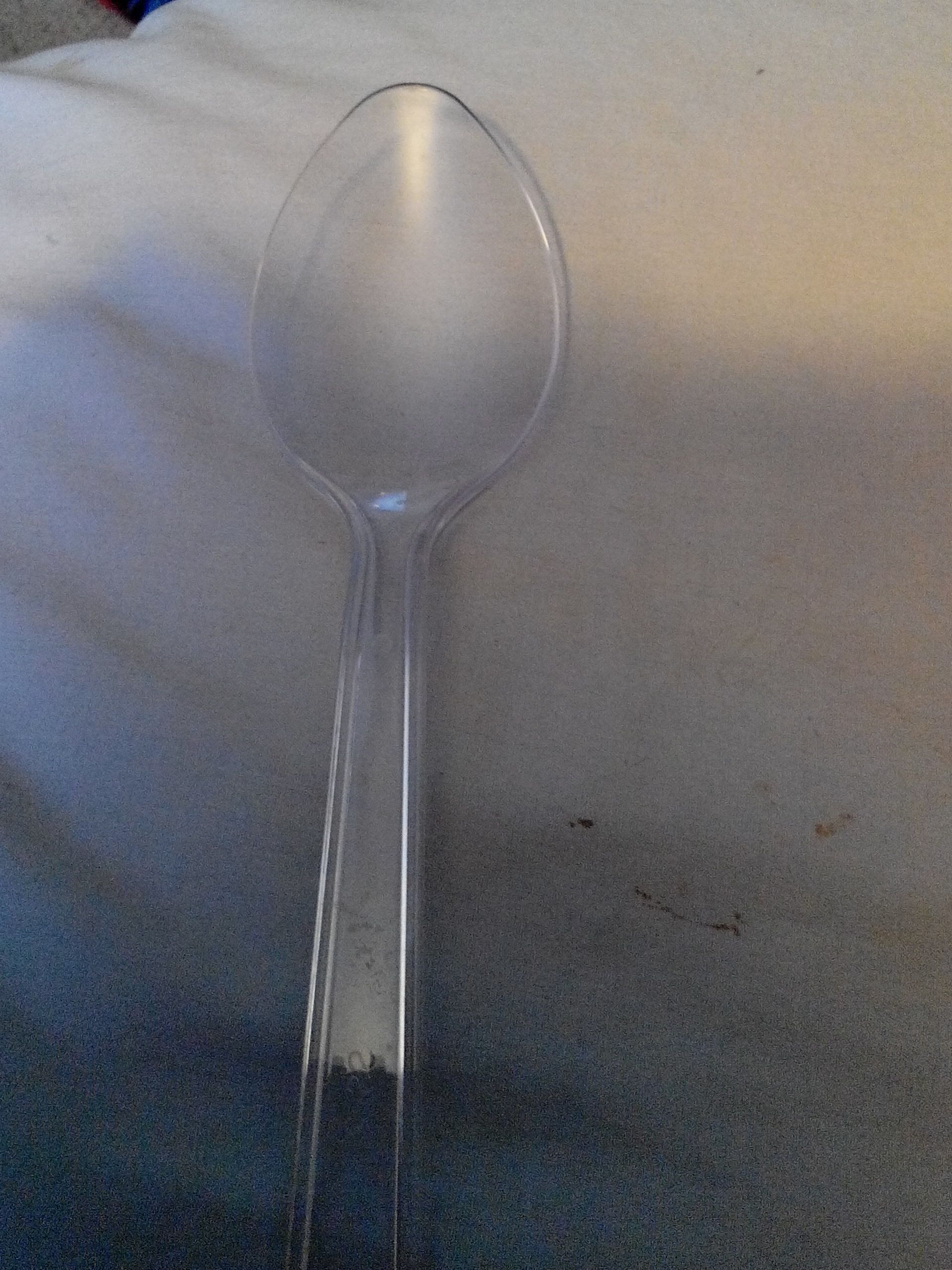 Oval Serving Spoon clear  (Disposable Utensils) ornament collectible - Main Image 1