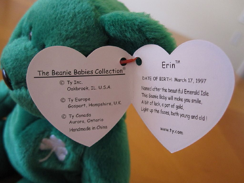 Erin Beanie Babies (5)  (St. Patrick’s Day) ornament collectible - Main Image 2