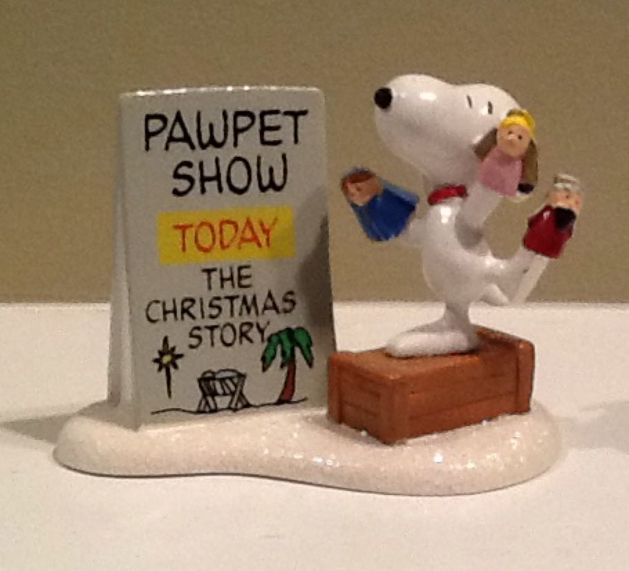Snoopy’s Christmas Pawpet Show - Peanuts Village ornament collectible - Main Image 1