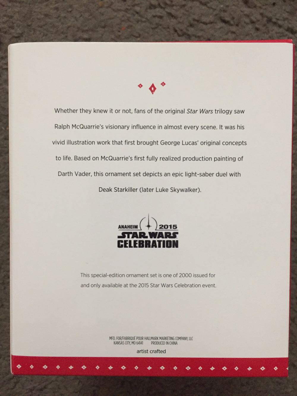 An Epic Vision - Star Wars (Star Wars: Beginnings) ornament collectible - Main Image 2