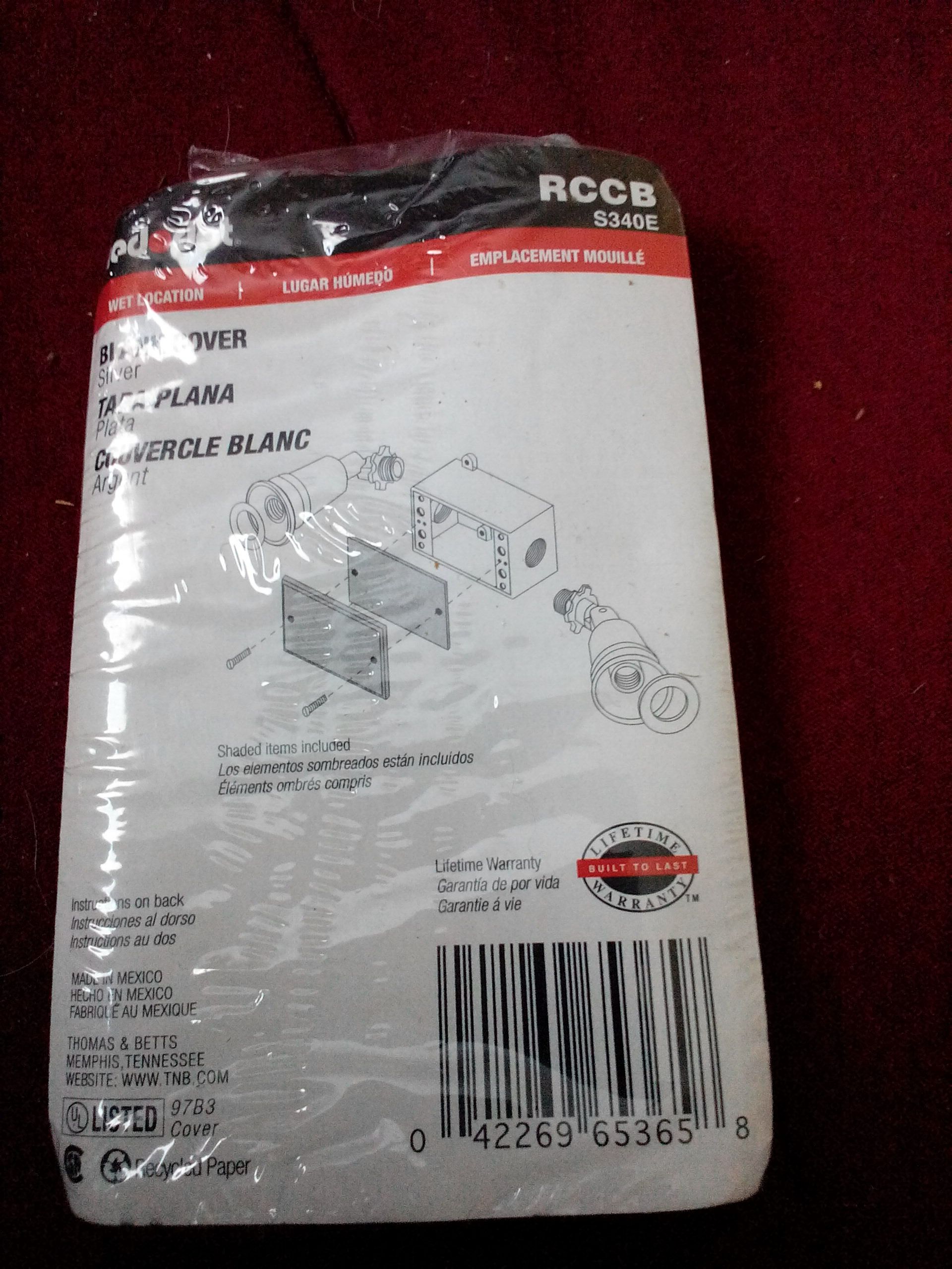 Single Blank Metal (1) Wallplate  (Electrical) ornament collectible - Main Image 2