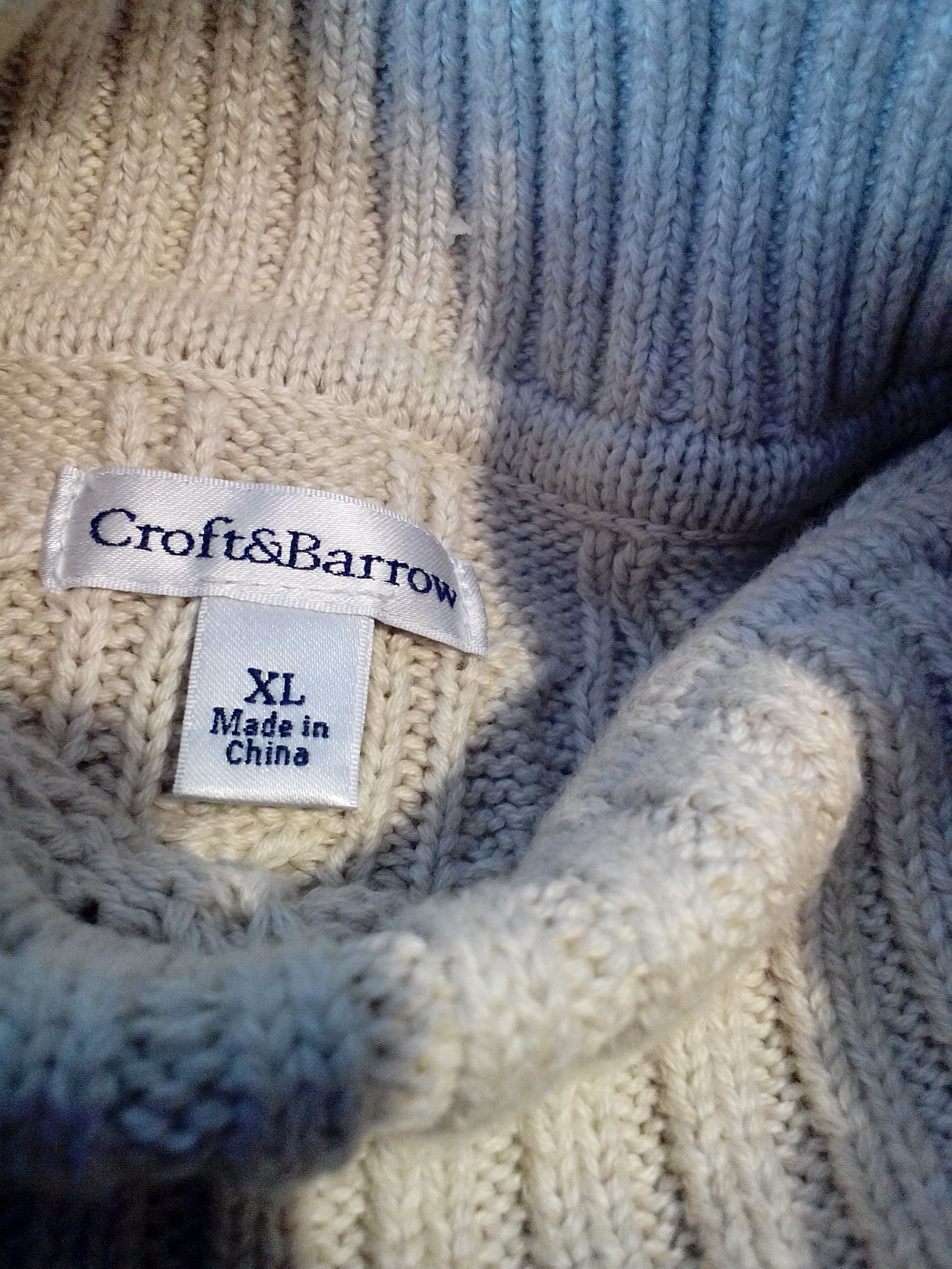 Long Sleeve Turtle neck Knit shirt Beige  (Winter clothes) ornament collectible - Main Image 2