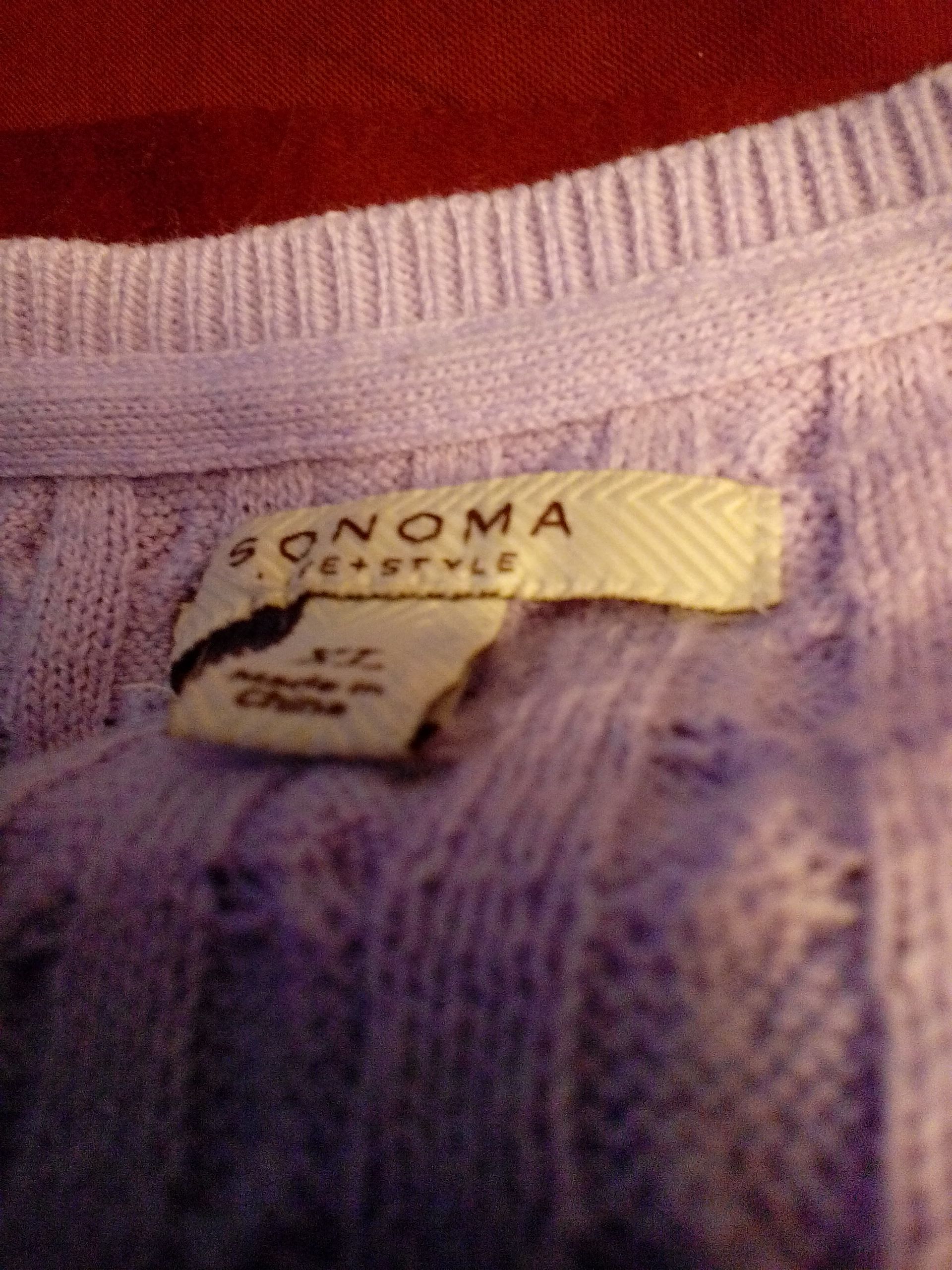 Long Sleeve V neck shirt Lavender  (Winter clothes) ornament collectible - Main Image 2