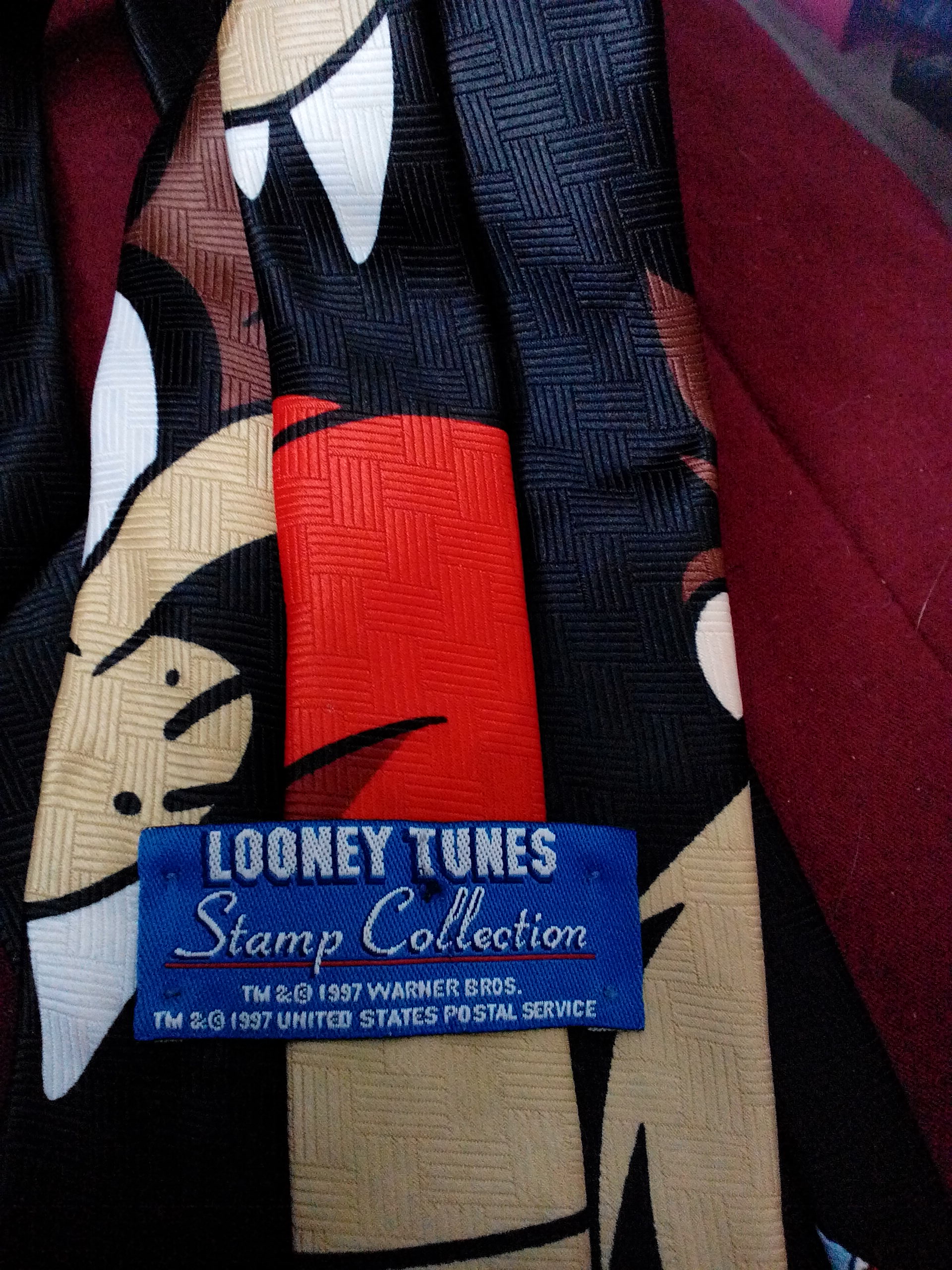 Taz Stamp Collection Neck tie  (Loony Tunes Neck Tie) ornament collectible - Main Image 2