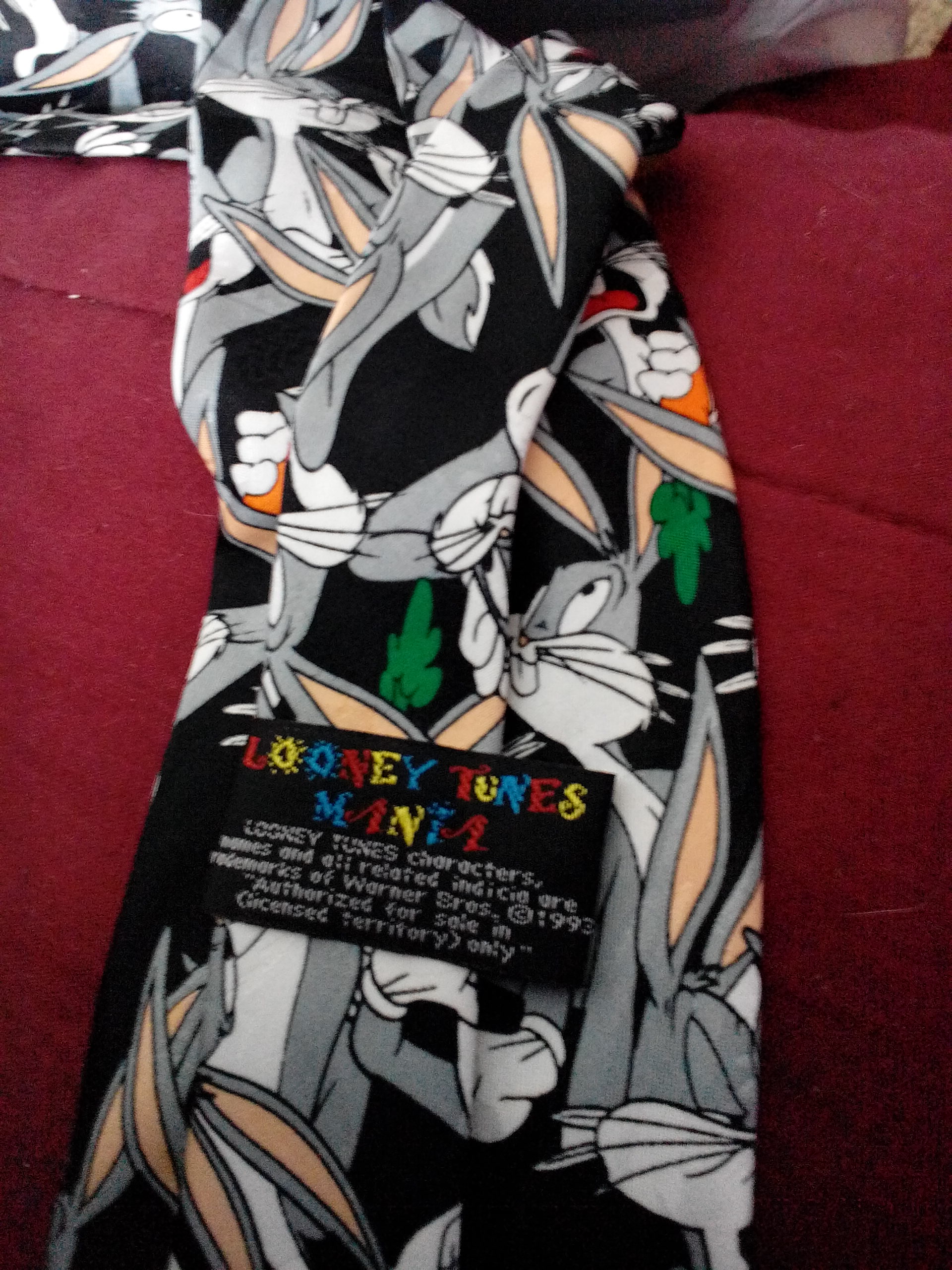 Bugs Bunny Neck tie  (Loony Tunes Neck Tie) ornament collectible - Main Image 2