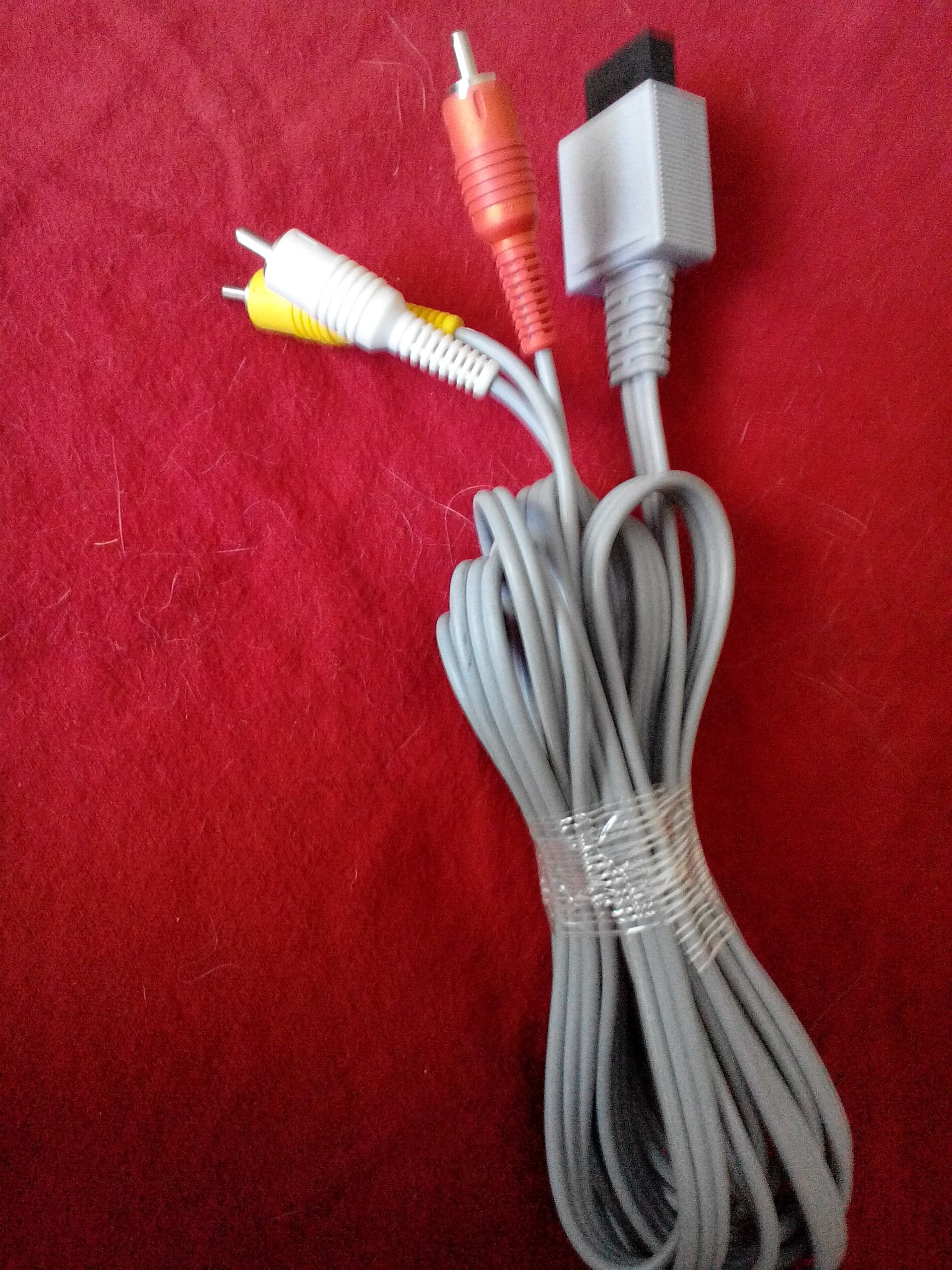 Wii AV Cable  (Wii System Cords) ornament collectible - Main Image 1