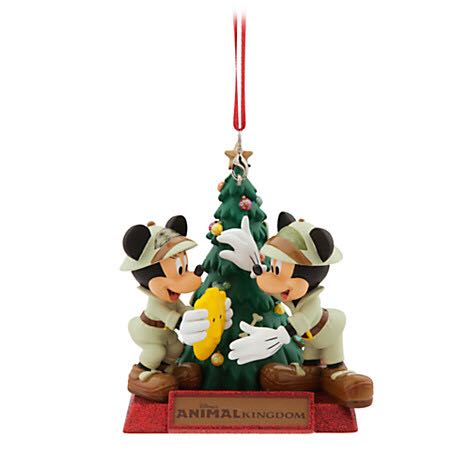 Mickey And Minnie Mouse Holiday Ornament - Disney’s Animal Kingdom  ornament collectible - Main Image 1