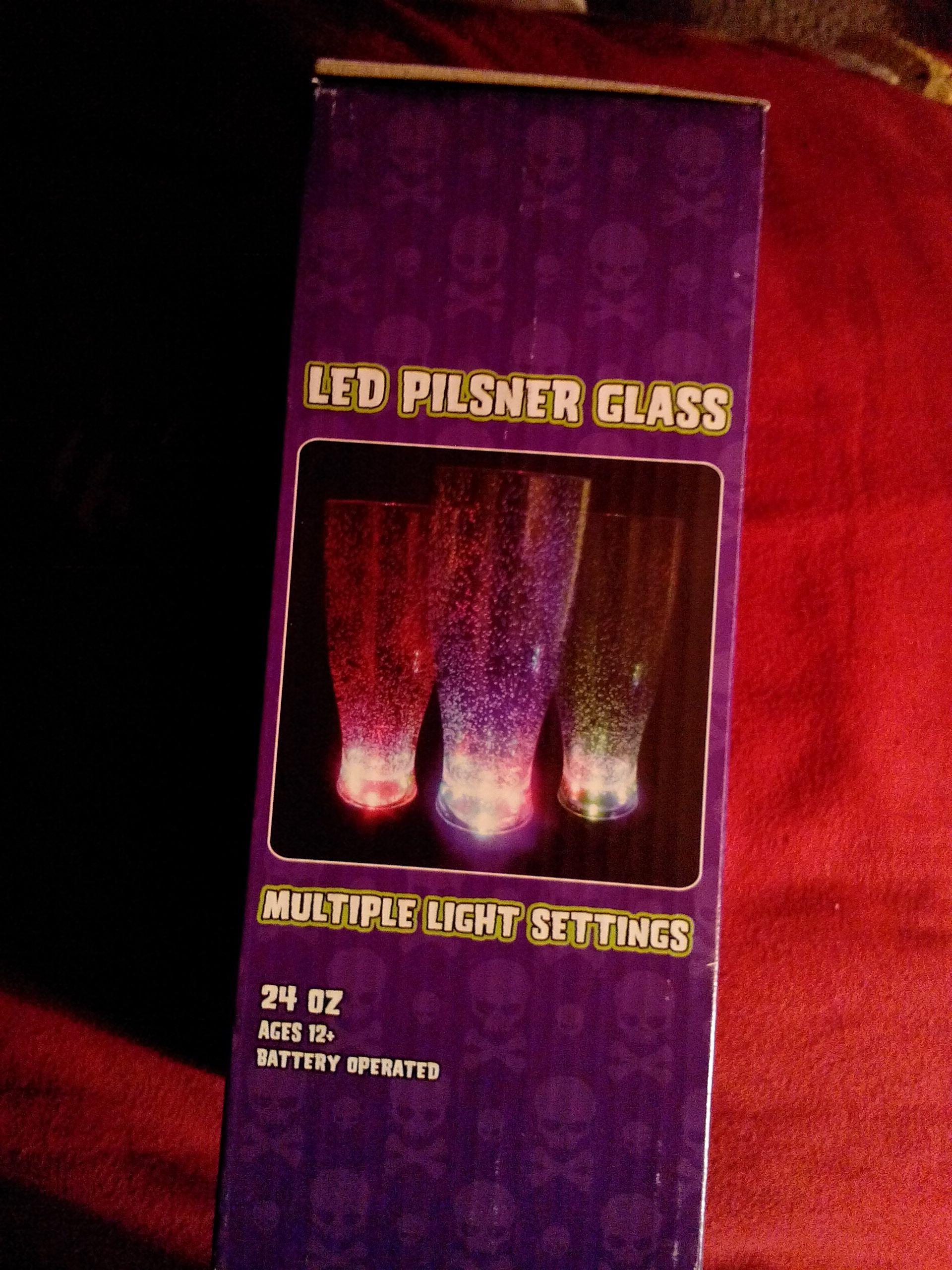 LED Pilsner Glass (Halloween) ornament collectible - Main Image 1