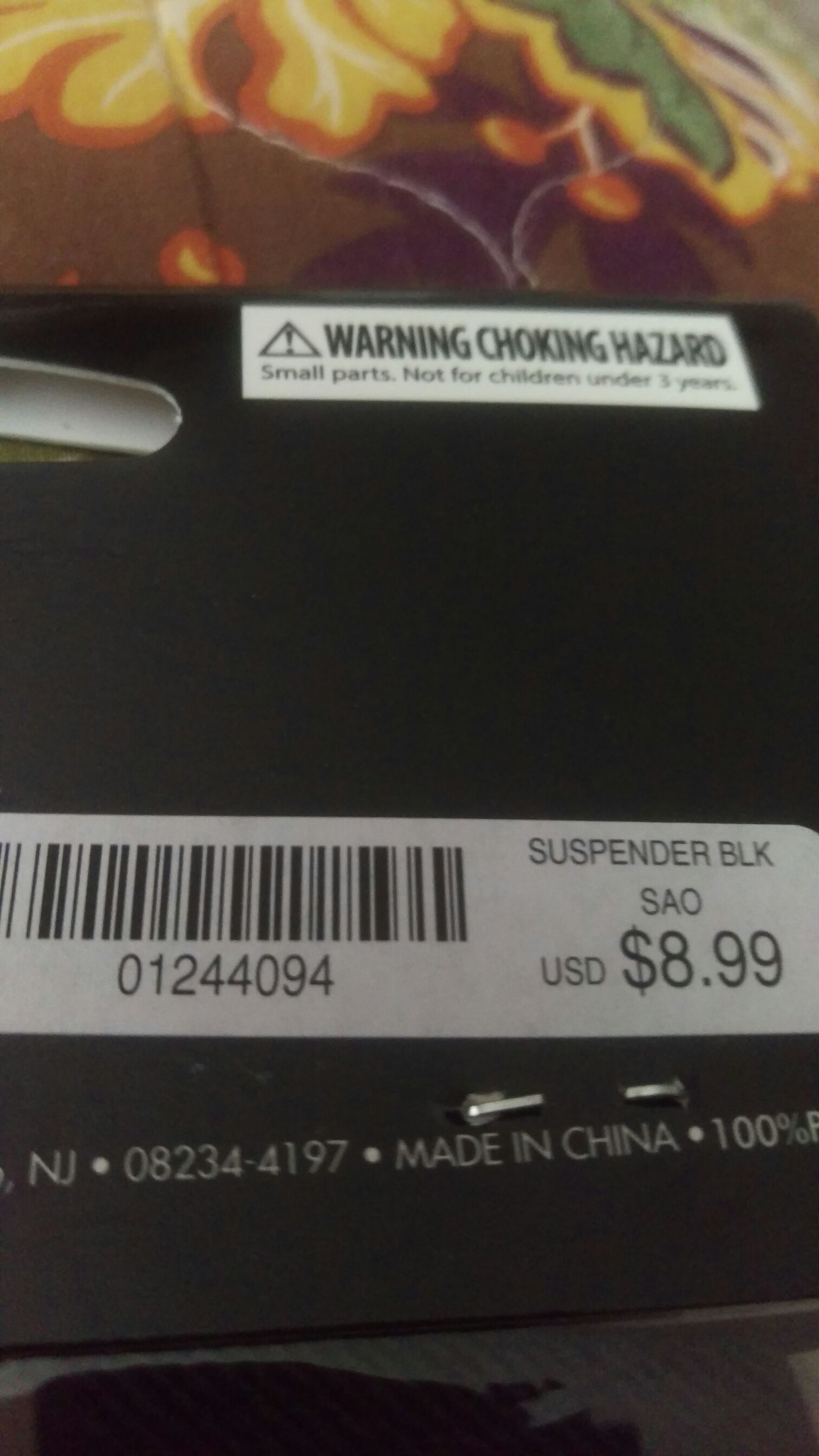 Black Suspenders  (Halloween Costume) ornament collectible - Main Image 2