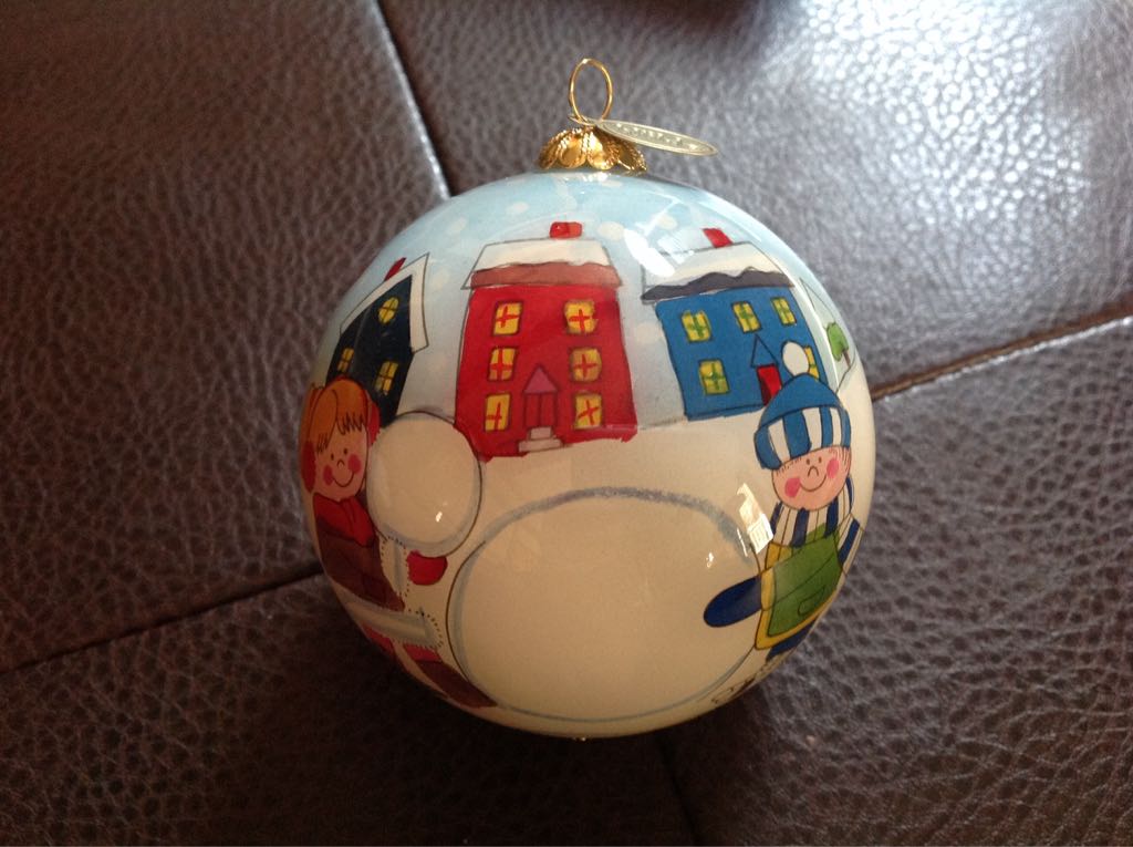 Snowman And Kids  (Ornement Li Bien) ornament collectible - Main Image 2