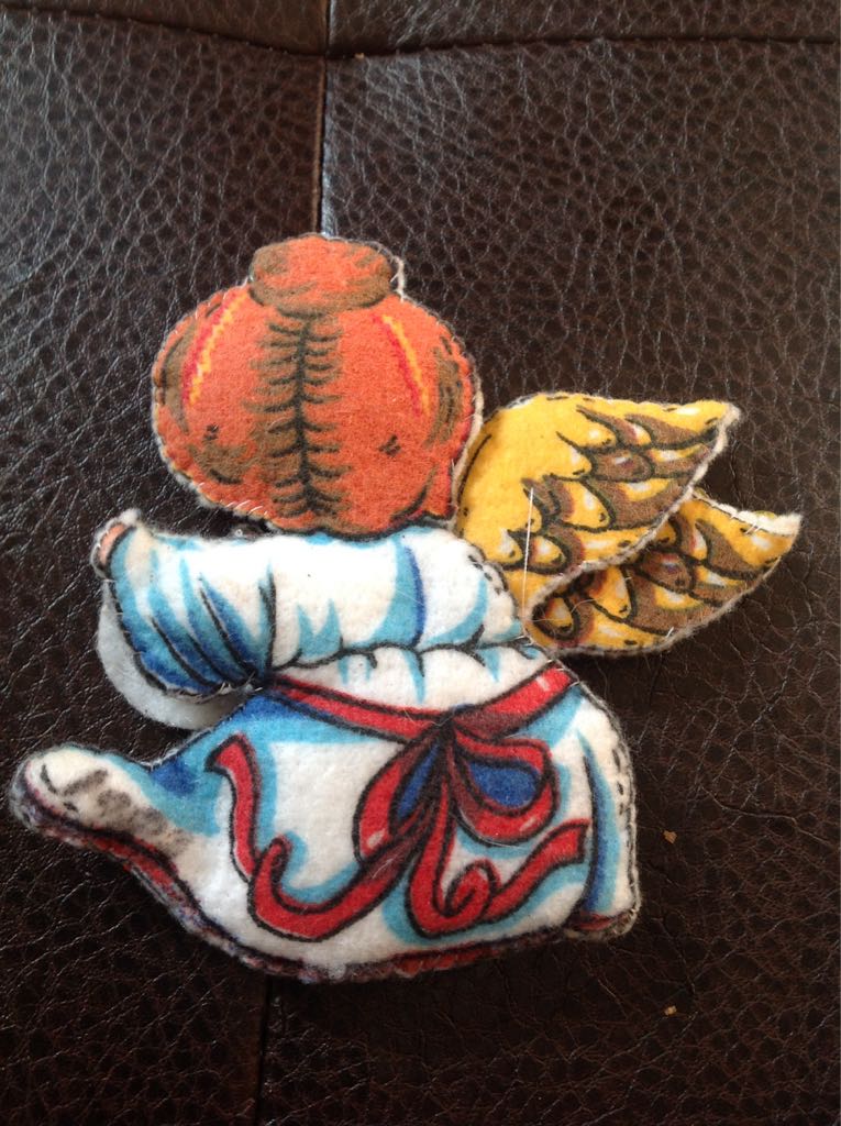 Angel With Harp  (Family Made) ornament collectible - Main Image 2