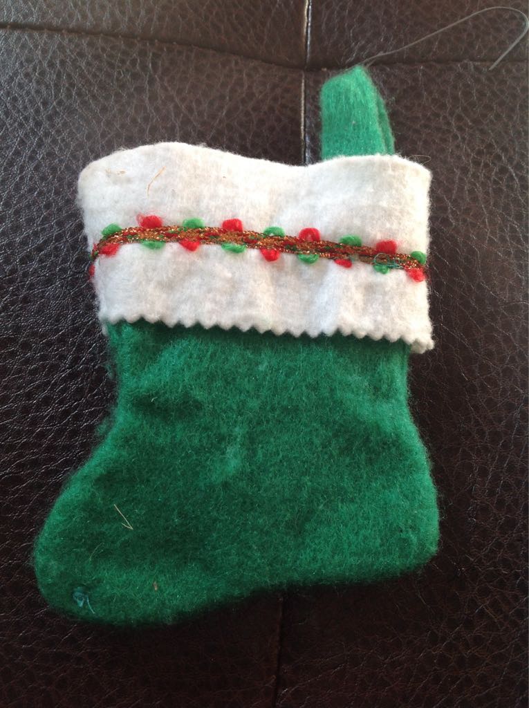 Green Stocking  (Christmas Clothes) ornament collectible - Main Image 2