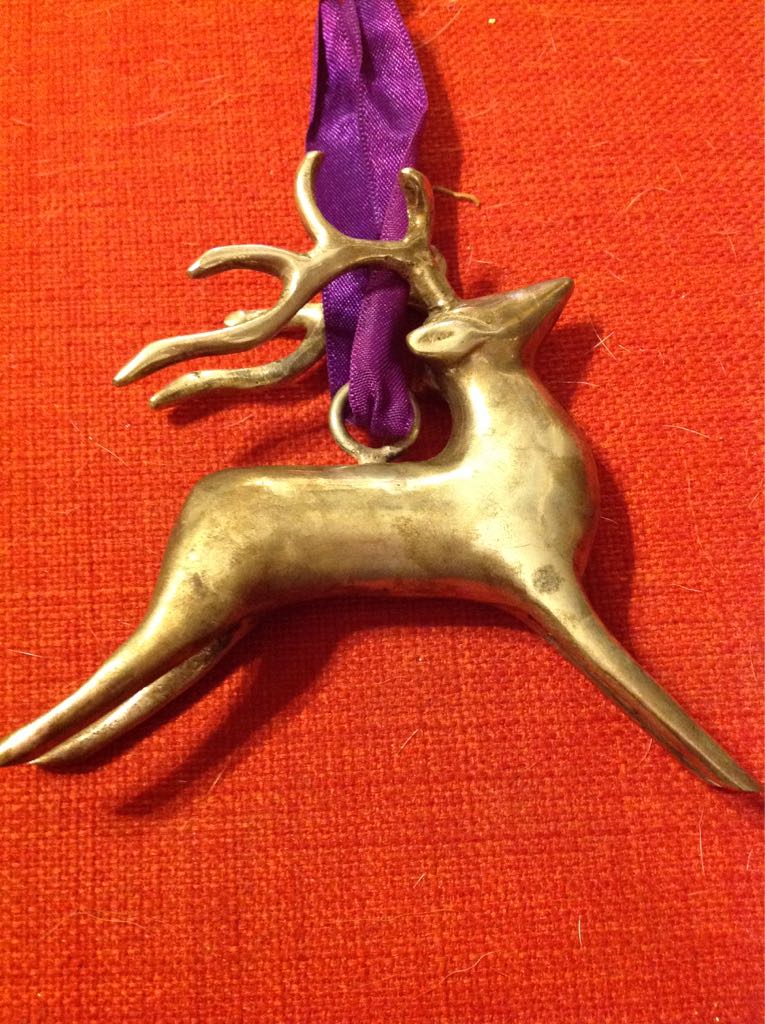 Silver Reindeer  (Gifts From Others) ornament collectible - Main Image 2
