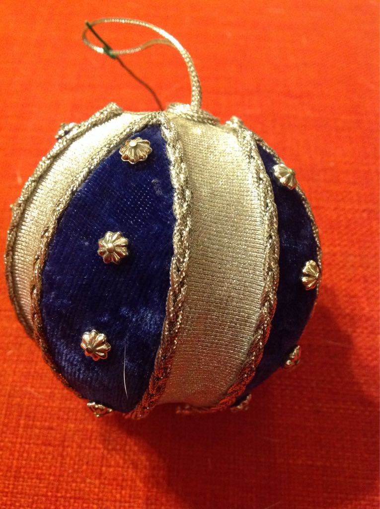 Blue And Silver Ball  ornament collectible - Main Image 2