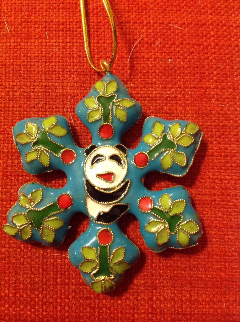 Teal Panda  (International Locations) ornament collectible - Main Image 2