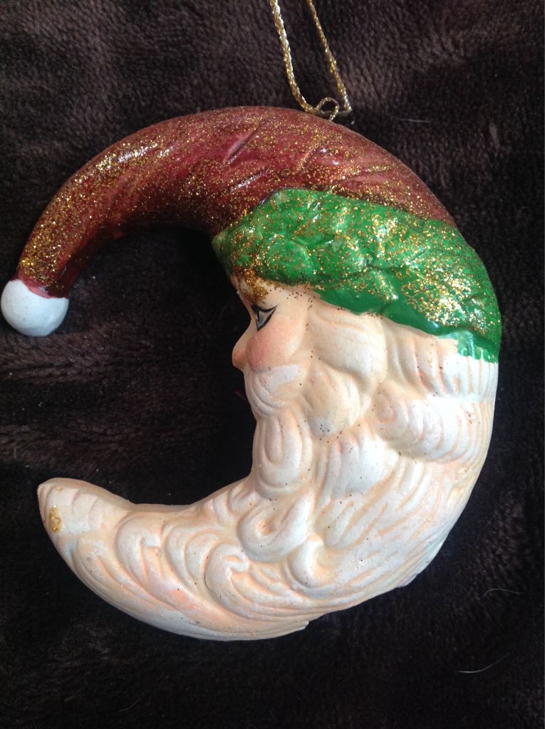Santa Moon  ornament collectible - Main Image 2