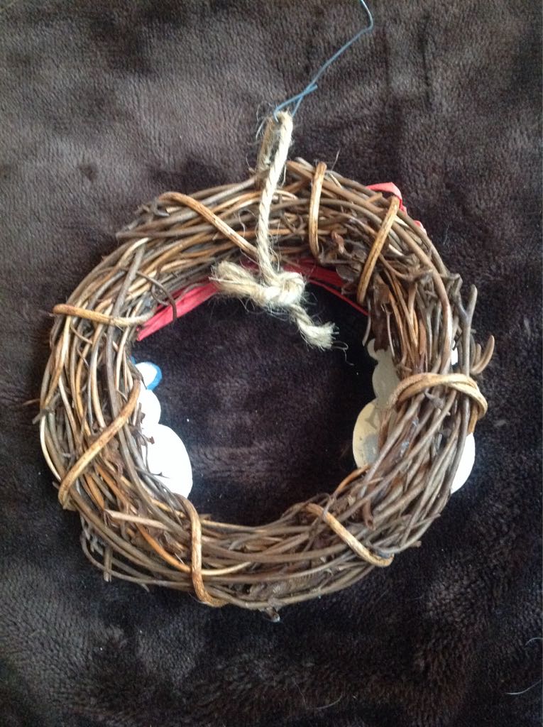 Snowman Wreath  ornament collectible - Main Image 2