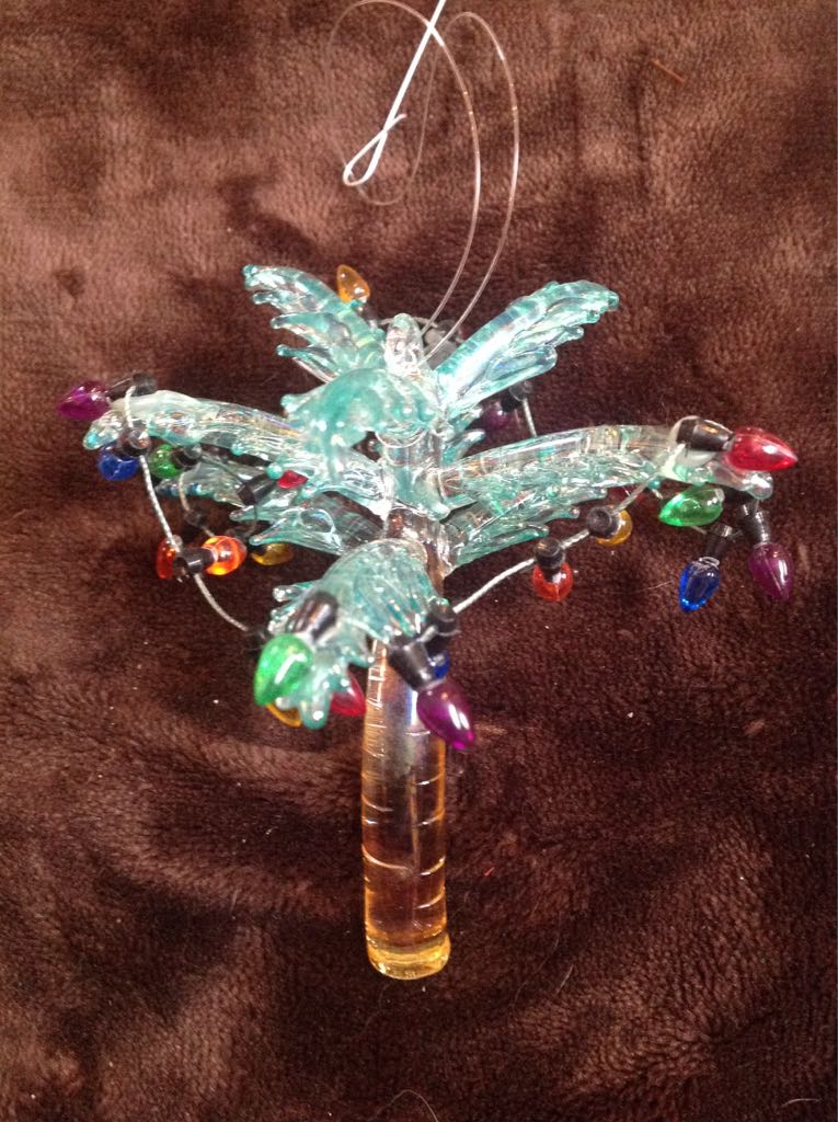Lit Palm Tree  ornament collectible - Main Image 2
