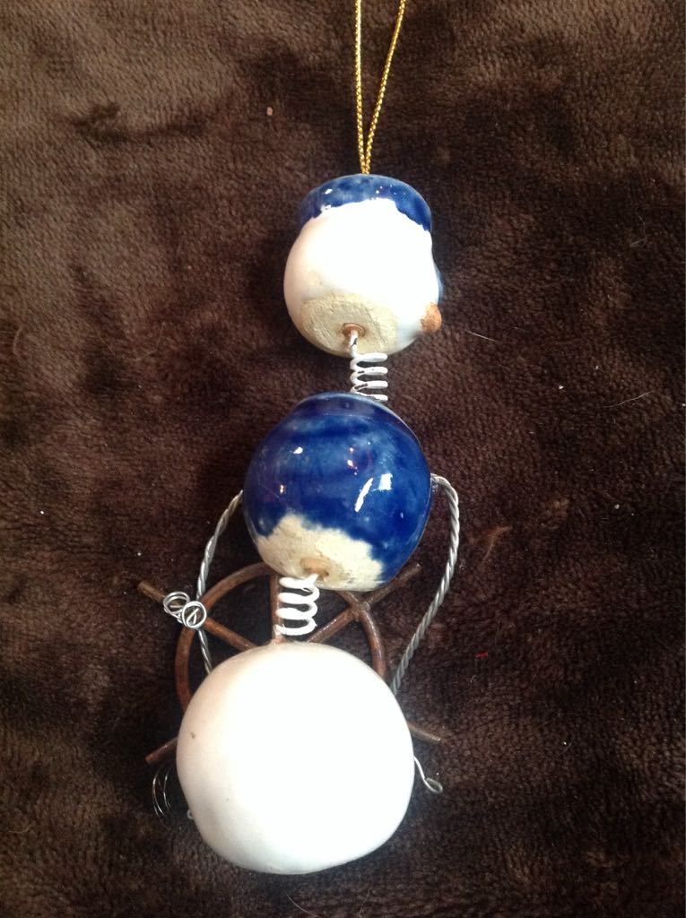 Snowman Sailor  ornament collectible - Main Image 2