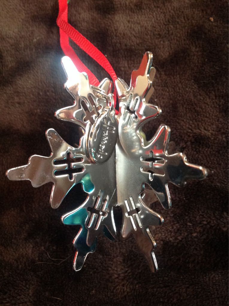 Glass Balls - White & Blue Snowflakes