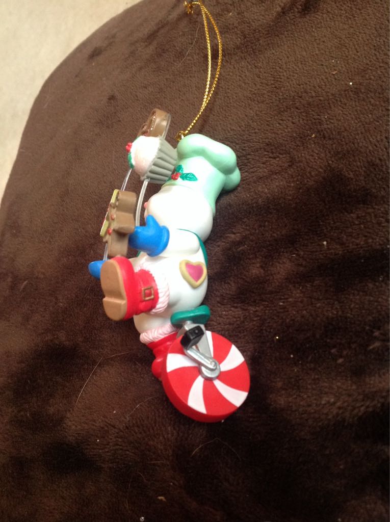 Baking Snowman On Unicycle  ornament collectible - Main Image 2