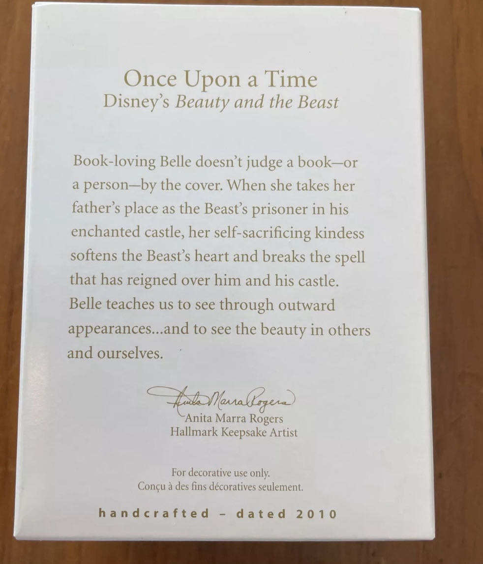 Once Upon a Time - Hallmark Keepsake Ornament (Disney’s beauty and the beast) ornament collectible - Main Image 3