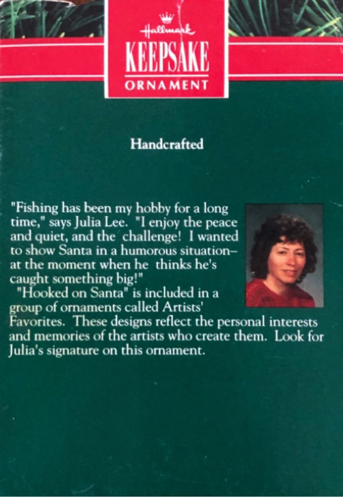 Hooked On Santa - Hooked On Santa (Santa) ornament collectible - Main Image 2