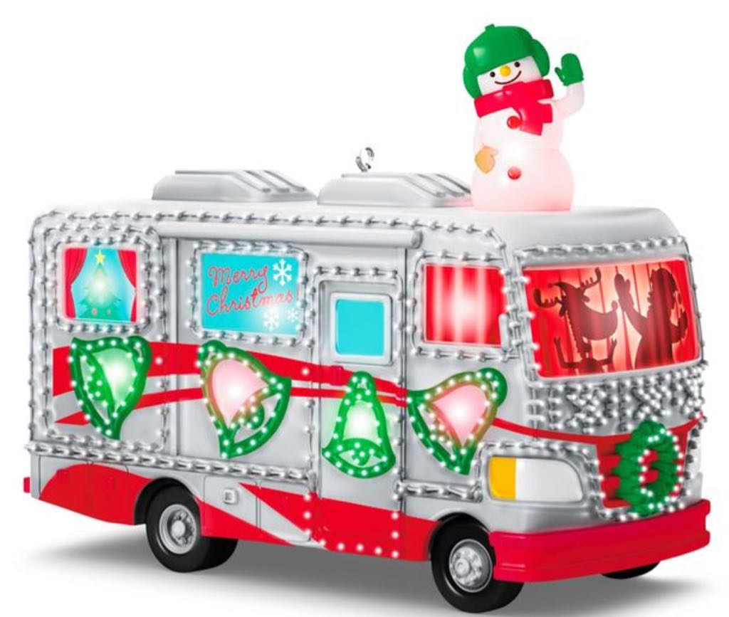 Crazy Christmas Camper  (MAGIC, Light & Sound Show) ornament collectible - Main Image 1