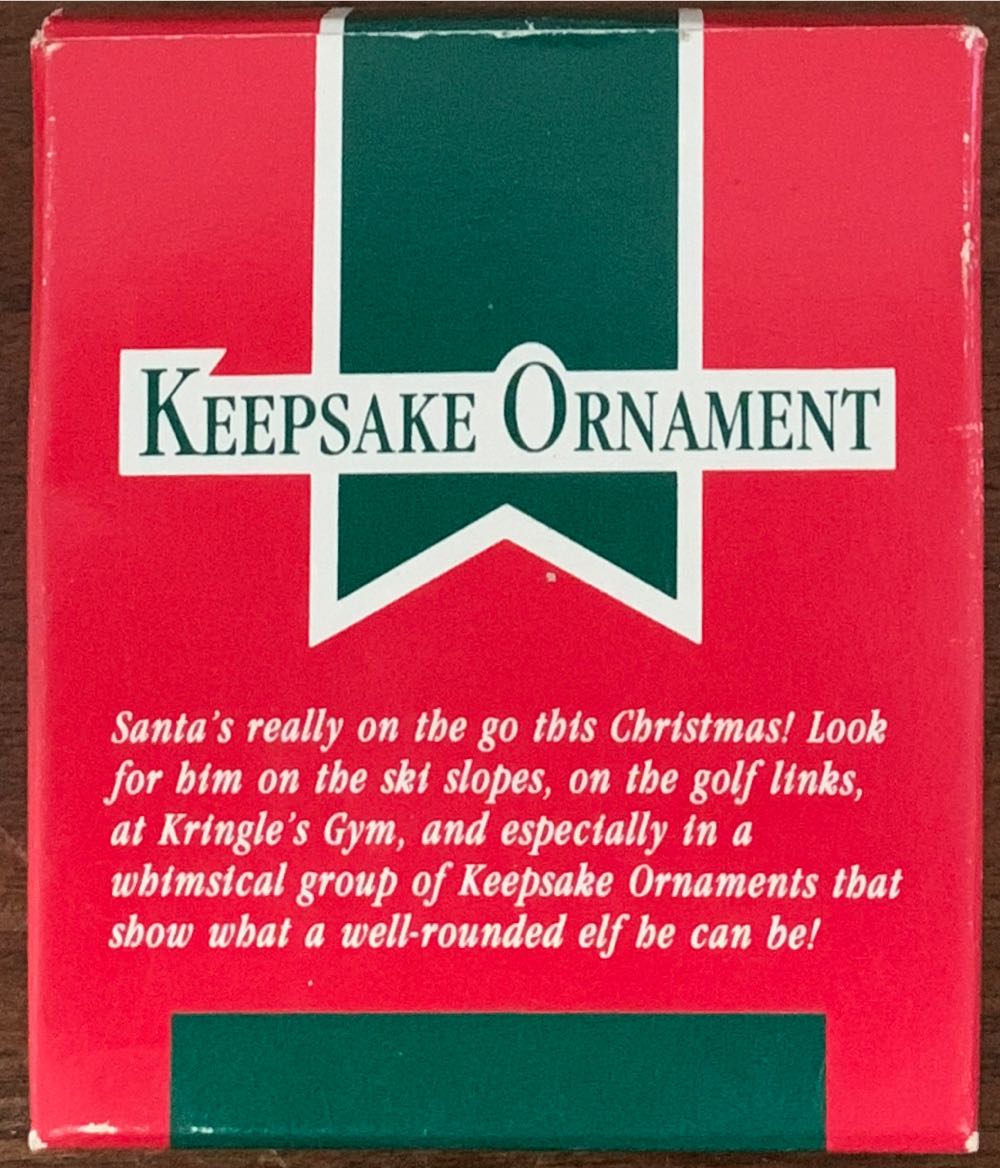 North Pole Jogger  (Santa) ornament collectible - Main Image 2