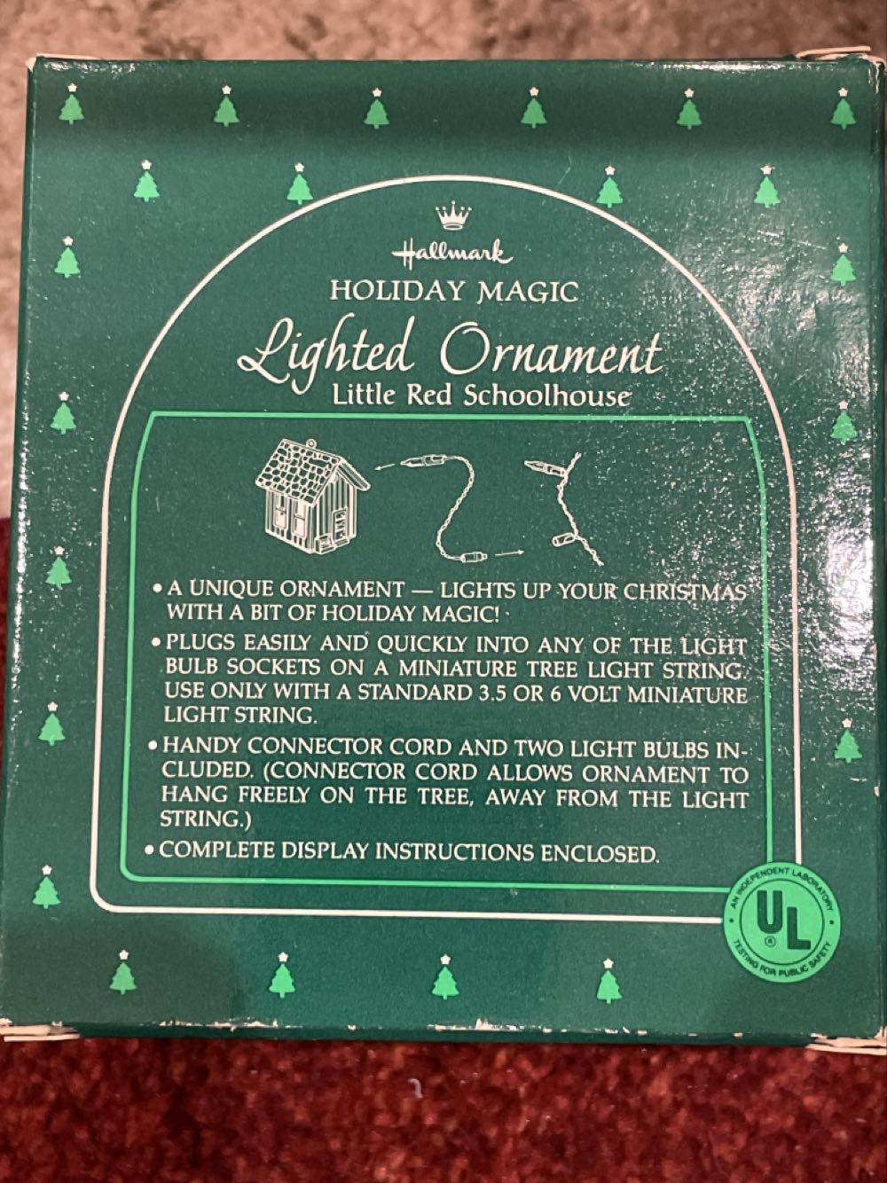 Little Red Schoolhouse - Village (MAGIC, Lights) ornament collectible - Main Image 2