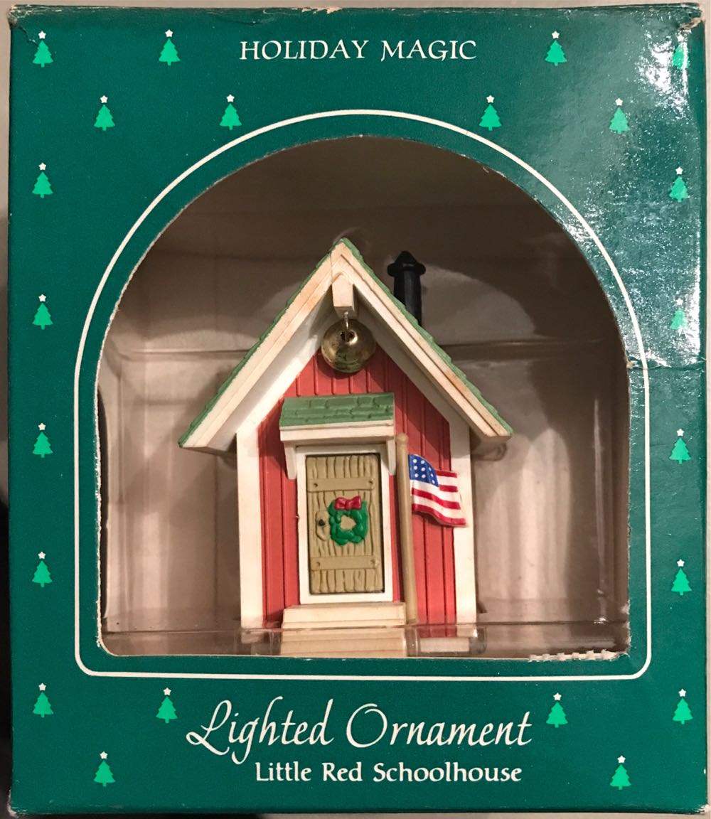 Little Red Schoolhouse - Village (MAGIC, Lights) ornament collectible - Main Image 3