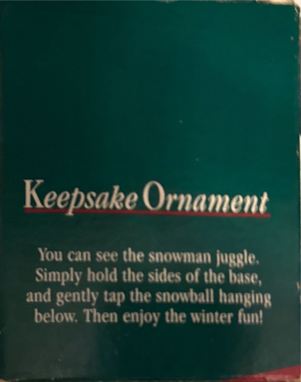 Cool Juggler - Snowman (Snowman) ornament collectible - Main Image 4