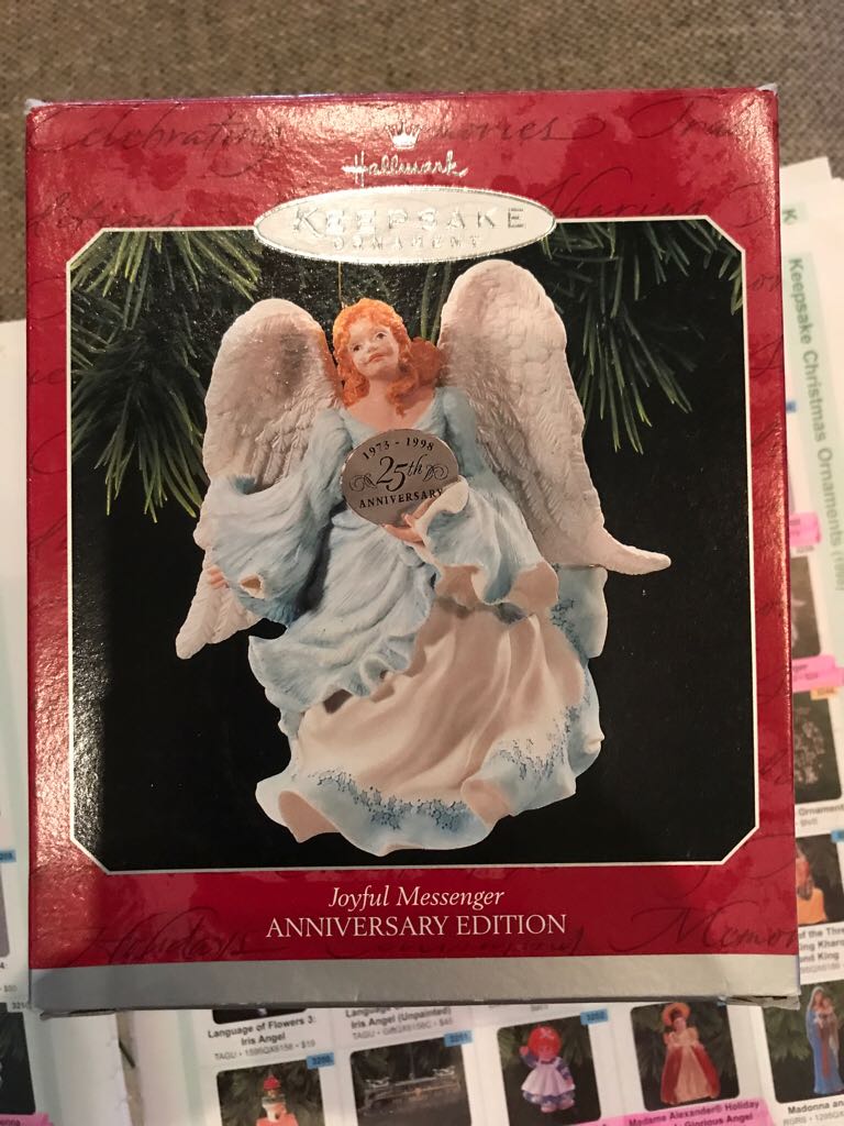 Joyful Messenger - 25th Anniversary (25th Ann Ed Gld Crn Exc Silver Pltd Medallion) ornament collectible - Main Image 2