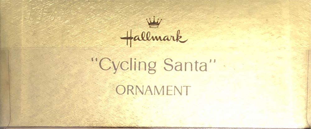 Cycling Santa 1982 - Keepsake Ornament (Santa) ornament collectible - Main Image 4