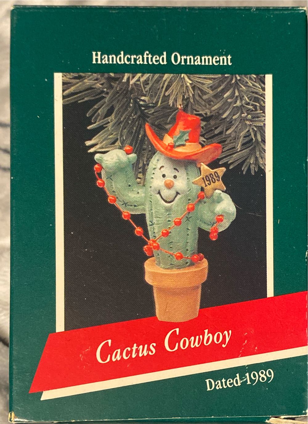 Cactus Cowboy - Handcrafted & Dated (Cowboy, Cactus) ornament collectible - Main Image 2