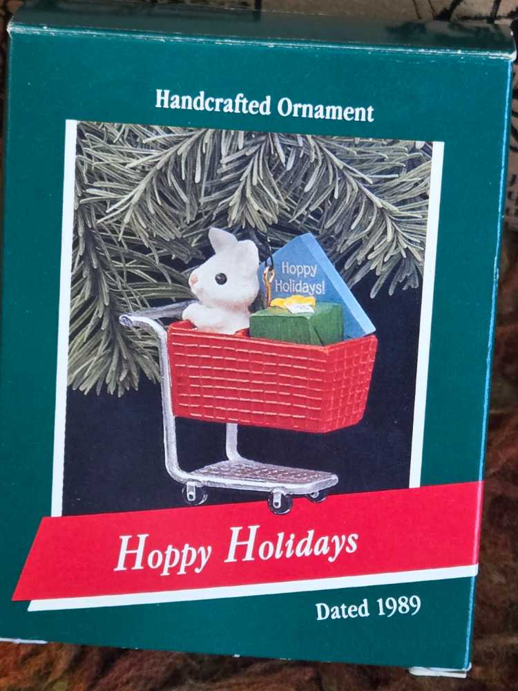 Hoppy Holidays - Rabbit (Rabbits) ornament collectible - Main Image 3