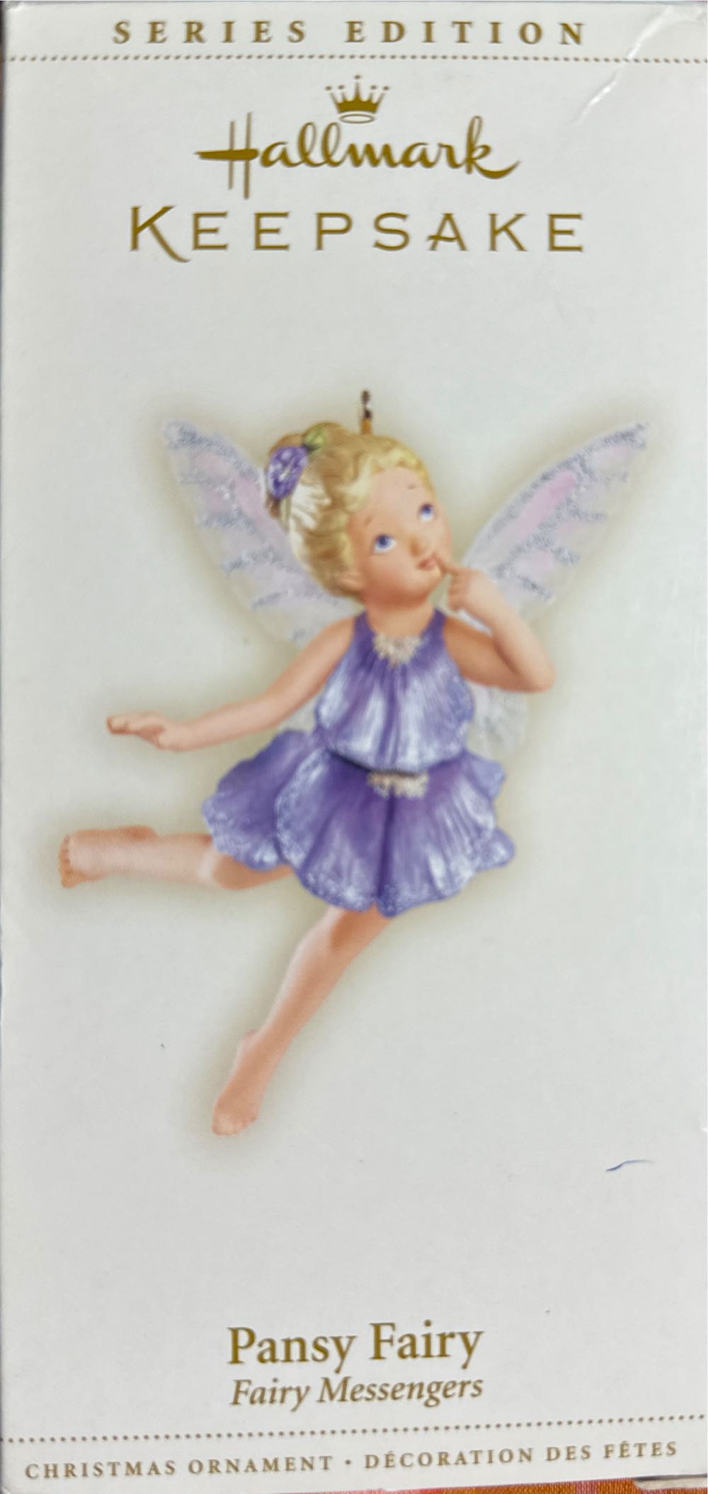 Fairy Messengers 2 - Pansy Fairy - Fairy Messengers (Fairy Messanger) ornament collectible - Main Image 2