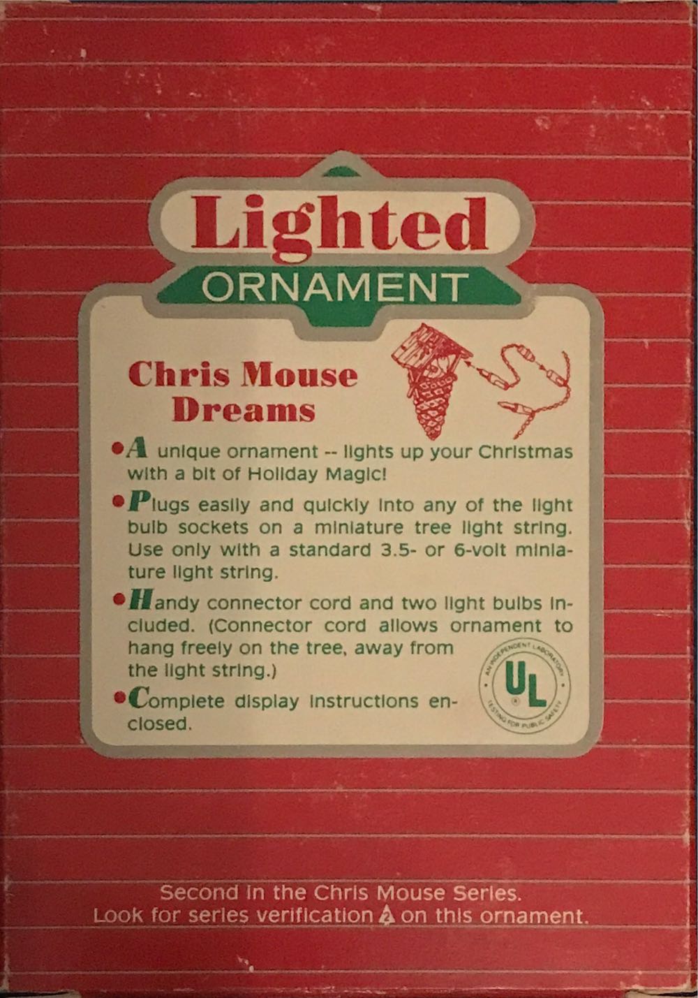 Chris Mouse #2 Dreams 1986 - Chris Mouse Series (Chris Mouse) ornament collectible - Main Image 2