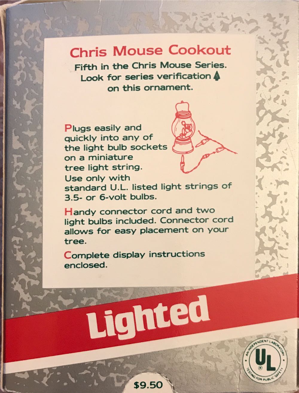Chris Mouse #5 Cookout - 5th ornament collectible - Main Image 2