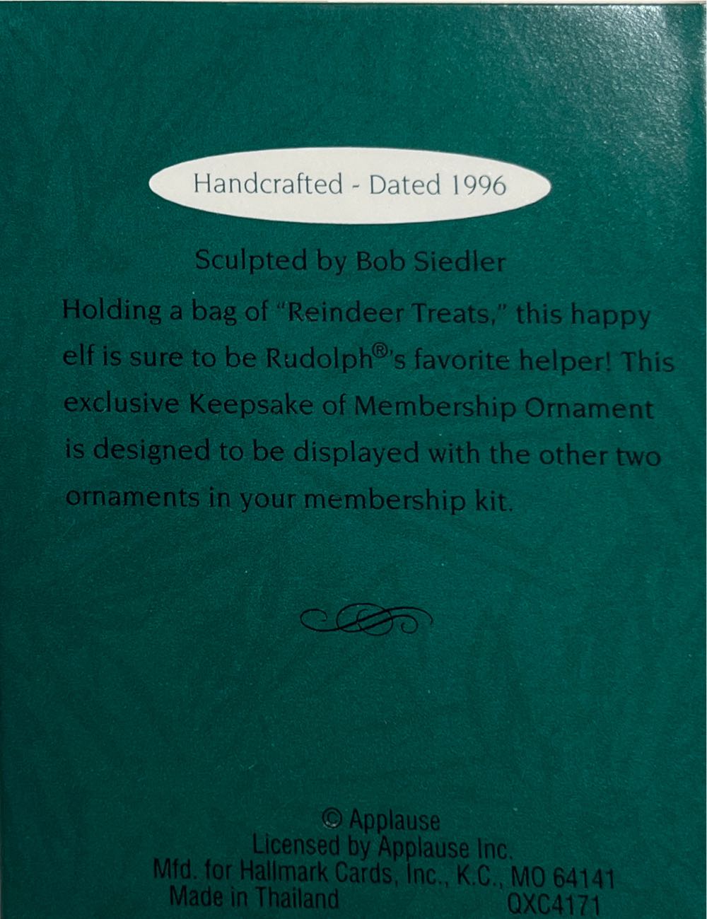 Rudolph’s Helper - Ornament Club (Mini) ornament collectible - Main Image 2