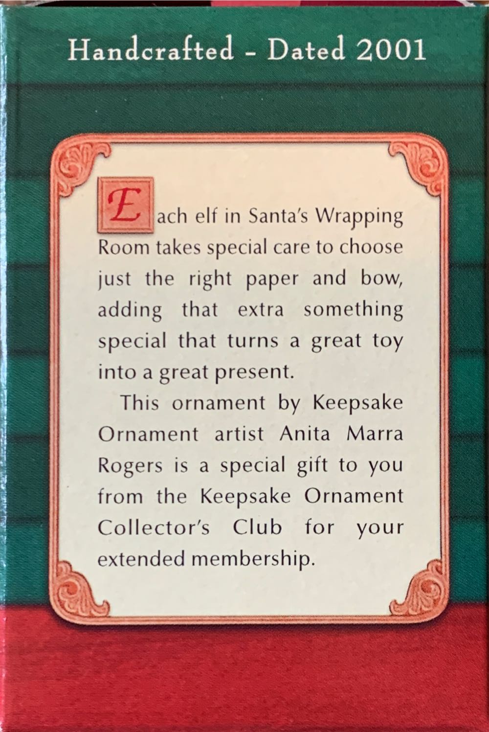 Ready for Delivery - Santa’s Desk (Elf, Club Membership) ornament collectible - Main Image 2