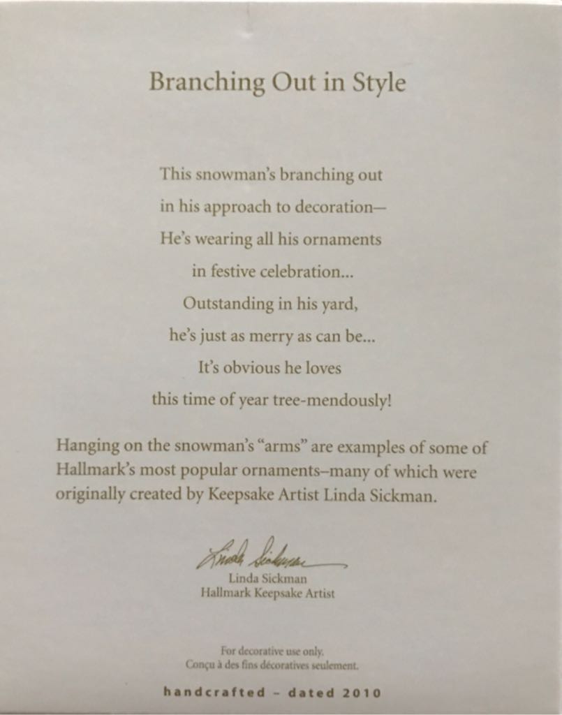 Branching Out In Style - Keepsake Of Membership (Club Ornament) ornament collectible - Main Image 2